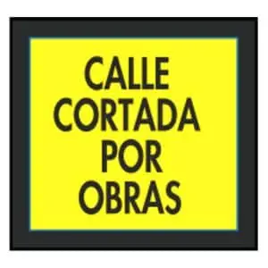 Señales en bolsas de plástico