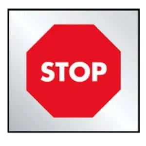 Señales stop en bolsas