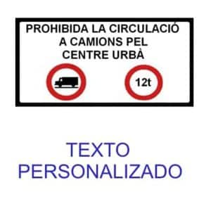 Señal chapa plegada personalizada