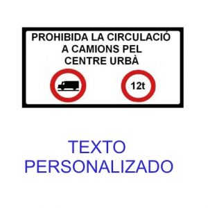 Bandeja de chapa plegada señal complementaria