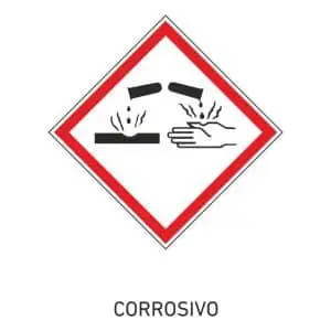 Señal corrosivo