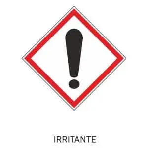 Señal productos irritantes