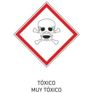 Señal productos tóxicos