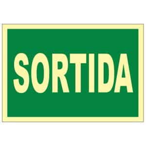 senyal seguretat sortida