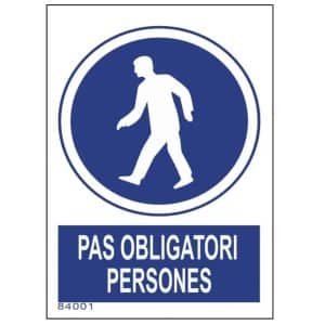 Senyal pas obligatori persones