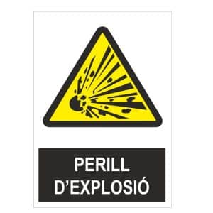 Senyal perill d`explosio