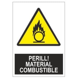Senyal perill material combustible