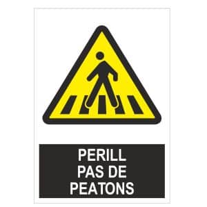 Senyal perill pas de peatons