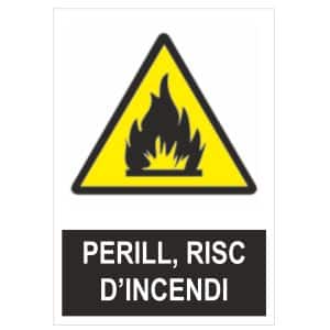 senyal perill risc d`incendi