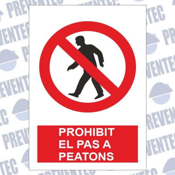 Senyal prohibit el pas a peatons