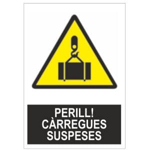 Senyal perill carregues suspeses
