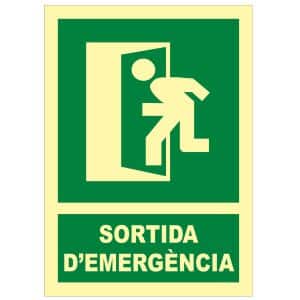 Senyal sortida d`emergencia esquerra