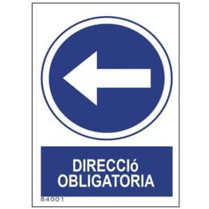 Senyal de seguretat orientació