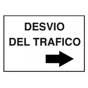 Desvío tráfico a la derecha