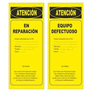 Tarjeta señalización en reparación