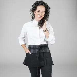 Delantal corto combinado