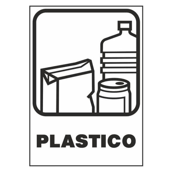 Cartel para reciclar plástico