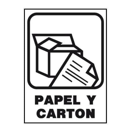 Señalización reciclaje : Papel y cartón