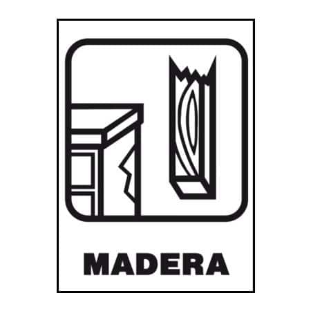 Señalización reciclaje : Madera
