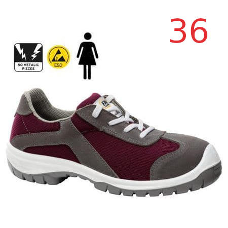 Zapatos de seguridad de mujer Trail Lady S3 Granate T36