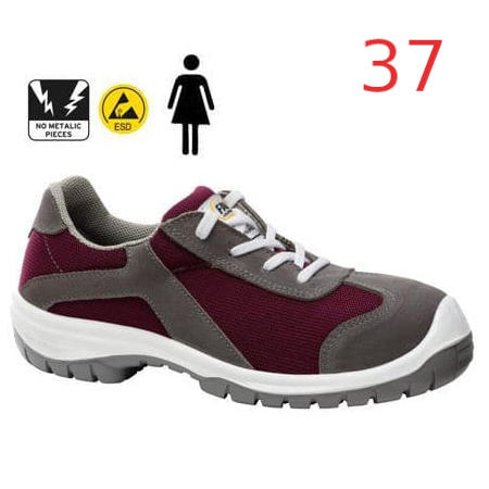 Zapatos de seguridad de mujer Trail Lady S3 Granate T37