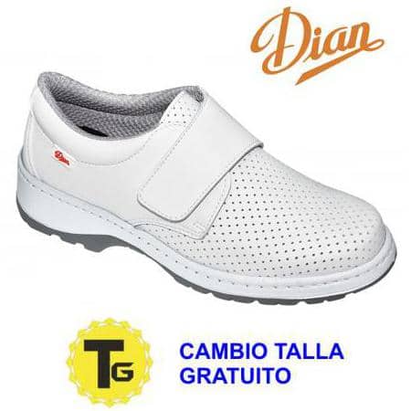 Blanco Zapatos Sanitarios DIAN Milan SCL Picado SRC O1 Fo Talla 48 