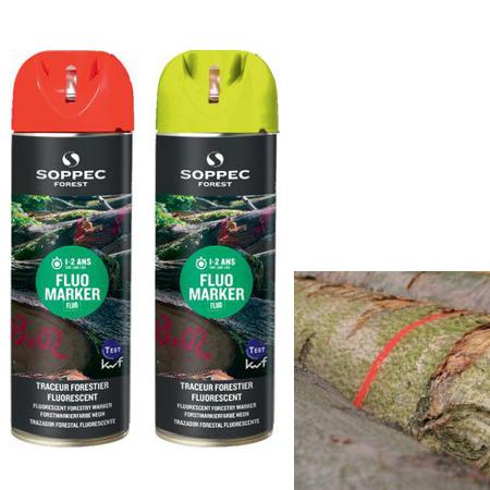 Spray fluorescente para uso forestal – Fluo Marker Soppec