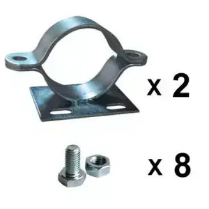 Abrazaderas para postes de 80 mm