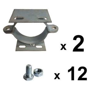 Abrazaderas dobles de acero