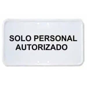 Placas de acero texto personalizado