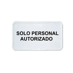 Placas de acero texto personalizado