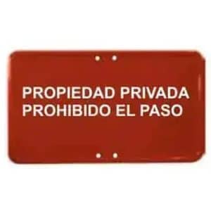 Propiedad privada prohibido el paso