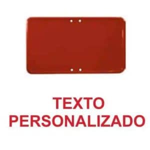 Placas de acero rojas