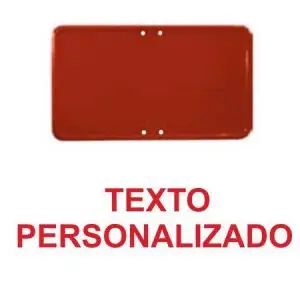 Placas de acero rojas