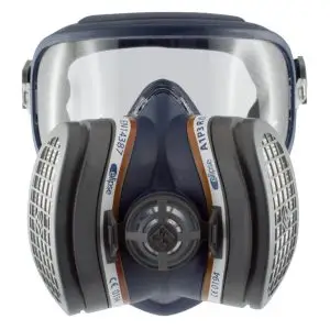 Semimáscara con visor