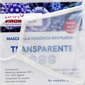 Mascarillas transparentes higiénica reutilizable