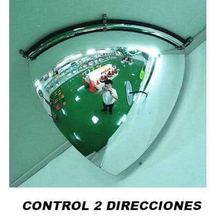 Espejo para esquinas 1/4 esfera de vigilancia – Control 2 direcciones