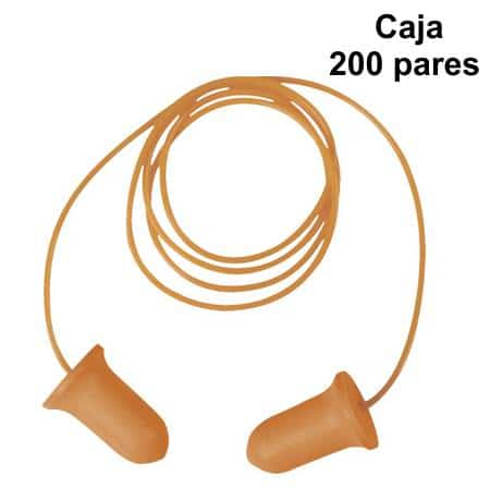 Tapones para oídos con cordón Conicoplus ( 200 pares ) – SNR 35 dB