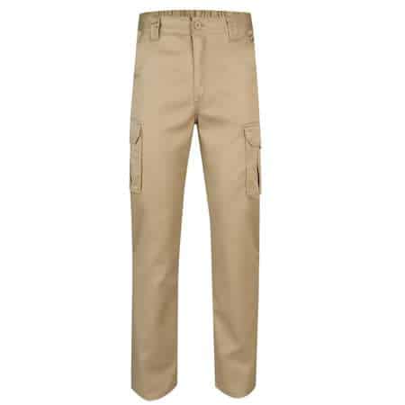 pantalones de trabajo velilla elásticos beige