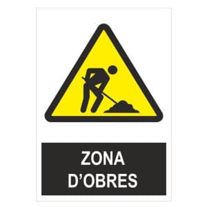 Senyal zona d`obres