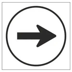 Plantilla para señalización vial