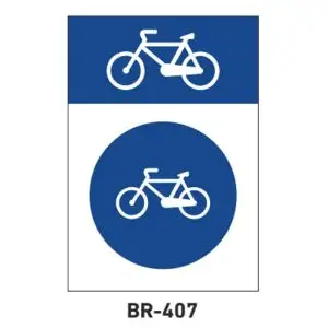 Señal ciclo-ruta BR407
