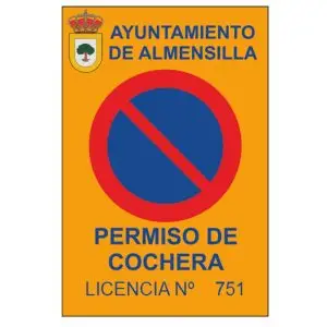 Señal vados permanentes