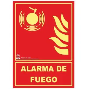 Señal alarma de fuego