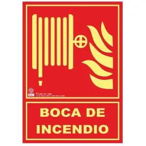 Señal boca de incendio