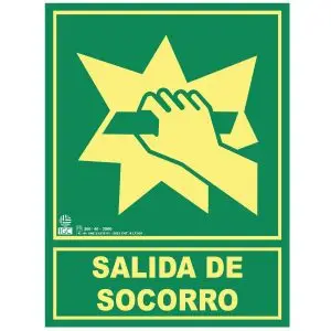 Señal salida de socorro