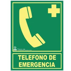 Señal teléfono de emergencia