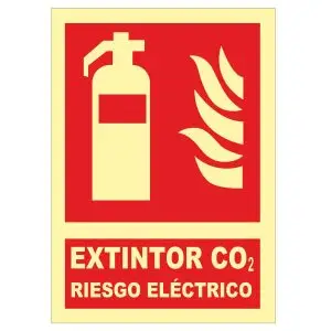 Extintor CO2 riesgo eléctrico