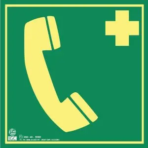 Pictograma teléfono emergencia