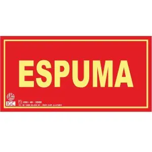 Señal de socorro texto espuma